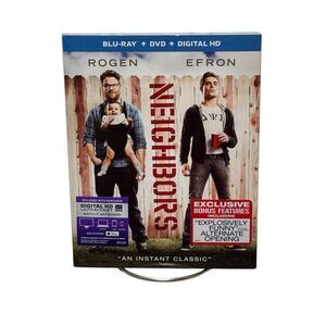 Neighbors (Blu-ray, DVD, Digital,With Slipcover ) New / Sealed